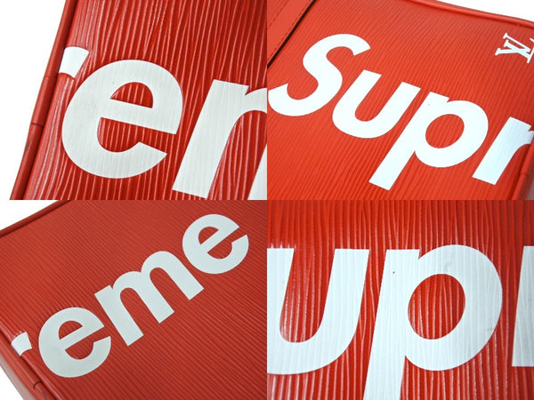 SUPREME シュプリーム LOUISVUITTON ルイヴィトン ダヌーブPM エピ Ｍ53417 17AW レッド 美品 中古 4c066305