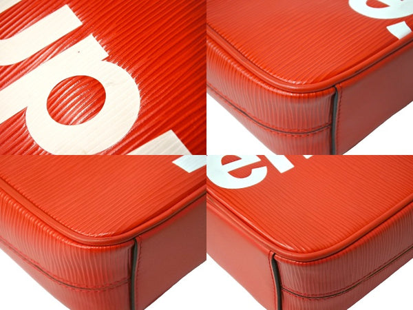 SUPREME シュプリーム LOUISVUITTON ルイヴィトン ダヌーブPM エピ Ｍ53417 17AW レッド 美品 中古 4c066305