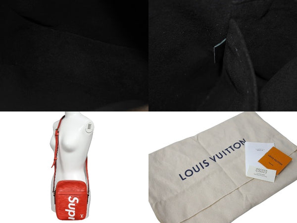 SUPREME シュプリーム LOUISVUITTON ルイヴィトン ダヌーブPM エピ Ｍ53417 17AW レッド 美品 中古 4c066305