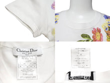 Load image into Gallery viewer, 極美品 Christian Dior クリスチャンディオール 半袖Ｔシャツ サイズ36 5A16155203 フラワー プリント スパンコール 中古 66965