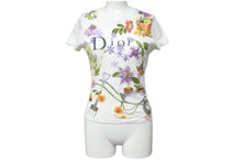 Load image into Gallery viewer, 極美品 Christian Dior クリスチャンディオール 半袖Ｔシャツ サイズ36 5A16155203 フラワー プリント スパンコール 中古 66965