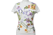 Load image into Gallery viewer, 極美品 Christian Dior クリスチャンディオール 半袖Ｔシャツ サイズ36 5A16155203 フラワー プリント スパンコール 中古 66965