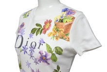 画像をギャラリービューアに読み込む, 極美品 Christian Dior クリスチャンディオール 半袖Ｔシャツ サイズ36 5A16155203 フラワー プリント スパンコール 中古 66965