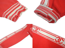 画像をギャラリービューアに読み込む, CHANEL シャネル カシミヤ セーター ニット P61035K46366 サイズM ココマーク Vネック スリット ピンク 美品 中古 66978