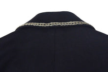 画像をギャラリービューアに読み込む, 極美品 CHANEL シャネル ナポレオン ジャケット 2006 スプリングコレクション P28757V18249 サイズ48 コットン ブラック 中古 66981