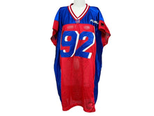 Load image into Gallery viewer, FUBU THE COLLECTION フブ ゲームシャツ タンクトップ サイズXL ポリエステル ブルー レッド ホワイト メッシュ 美品 中古 66989