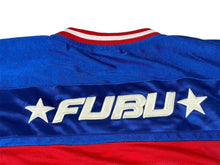 Load image into Gallery viewer, FUBU THE COLLECTION フブ ゲームシャツ タンクトップ サイズXL ポリエステル ブルー レッド ホワイト メッシュ 美品 中古 66989