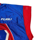 Load image into Gallery viewer, FUBU THE COLLECTION フブ ゲームシャツ タンクトップ サイズXL ポリエステル ブルー レッド ホワイト メッシュ 美品 中古 66989