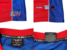 Load image into Gallery viewer, FUBU THE COLLECTION フブ ゲームシャツ タンクトップ サイズXL ポリエステル ブルー レッド ホワイト メッシュ 美品 中古 66989
