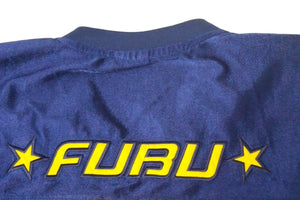 FUBU THE COLLECTION フブ ゲームシャツ ホッケーシャツ サイズF ポリエステル ブルー イエロー メッシュ 美品 中古 66993