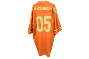 FUBU THE COLLECTION フブ ゲームシャツ ホッケーシャツ サイズXXL ポリエステル オレンジ イエロー メッシュ 美品 中古 66994