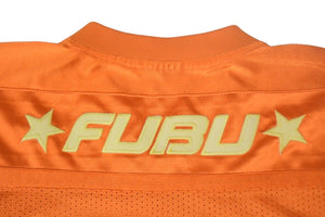 FUBU THE COLLECTION フブ ゲームシャツ ホッケーシャツ サイズXXL ポリエステル オレンジ イエロー メッシュ 美品 中古 66994