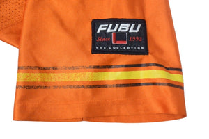 FUBU THE COLLECTION フブ ゲームシャツ ホッケーシャツ サイズXXL ポリエステル オレンジ イエロー メッシュ 美品 中古 66994