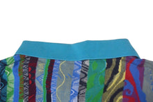 Load image into Gallery viewer, COOGI クージー ポロシャツ 半袖シャツ ボーダー 刺繍 ビッグサイズ コットン マルチカラー サイズ4XL 美品 中古 66995