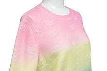 画像をギャラリービューアに読み込む, 新品同様 CHANEL シャネル ニットセーター P76514K11003 サイズ38 ボーダー グラデーション ココマーク ボタン 中古 67002