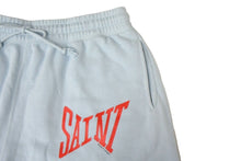 画像をギャラリービューアに読み込む, SAINT MICHAEL セントマイケル パンツ スウェットショーツパンツ SAINTロゴ SM-S22-0000-049 サイズL ライトブルー 美品 中古 67007
