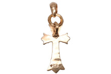 Load image into Gallery viewer, 極美品 CHROME HEARTS クロムハーツ ダブルCHクロス Withベイル スモール パヴェダイヤ ル チャーム ペンダント 中古 67024