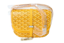Load image into Gallery viewer, 新品未使用品 GOYARD ゴヤール ベルヴェデール PM ショルダーバッグ BELVE3PMLTY08CG08P ヘリンボーン イエロー 中古 67029