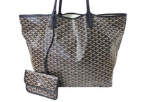 画像をギャラリービューアに読み込む, 極美品 GOYARD ゴヤール トートバッグ サンルイXXL ヘリンボーン柄 PVCコーティングキャンバス ブラック 中古 67033