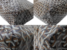 画像をギャラリービューアに読み込む, 極美品 GOYARD ゴヤール トートバッグ サンルイXXL ヘリンボーン柄 PVCコーティングキャンバス ブラック 中古 67033