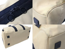 画像をギャラリービューアに読み込む, CHANEL シャネル スポーツライン ボストンバッグ ココマーク ロゴ 7番台 ナイロン ベージュ ブラック 美品 中古 67034