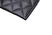 画像をギャラリービューアに読み込む, 新品未使用 CHANEL シャネル カードケース ココマーク キャビアスキン シリアルランダム ブラック ゴールド金具 中古 67035