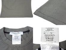 Load image into Gallery viewer, 極美品 Christian Dior クリスチャンディオール J'ADORE DIOR 千鳥柄 タンクトップ ノースリーブ グレー ブラック ロゴ トップス 2A12155301 サイズ40 中古 67040