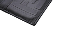 画像をギャラリービューアに読み込む, FENDI フェンディ ズッカ柄 カードケース グレー レザー 新型 小物 名刺入れ ロゴ 7M0164 美品 中古 67042