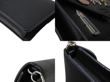 画像をギャラリービューアに読み込む, PRADA プラダ バッチ チェーン ショルダーバッグ ブラック SAFFIANO SMALTO レザー サフィアーノ 1DH044 ロゴ シルバー金具 美品 中古 67044