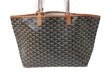 画像をギャラリービューアに読み込む, 新品未使用品 GOYARD ゴヤール ハンドバッグ サン・ルイPM バッグ STLOUIPMLTY01CL03P ブラック ブラウン シルバー金具 中古 67061