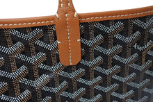 画像をギャラリービューアに読み込む, 新品未使用品 GOYARD ゴヤール ハンドバッグ サン・ルイPM バッグ STLOUIPMLTY01CL03P ブラック ブラウン シルバー金具 中古 67061