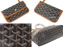画像をギャラリービューアに読み込む, 新品未使用品 GOYARD ゴヤール ハンドバッグ サン・ルイPM バッグ STLOUIPMLTY01CL03P ブラック ブラウン シルバー金具 中古 67061