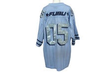 Load image into Gallery viewer, FUBU フブ THE COLLECTION ホッケー半袖Ｔシャツ 90s Y2K エンブレム 刺繍 サイズL ネイビー ブルー 良品 中古 67065