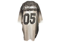 Load image into Gallery viewer, FUBU THE COLLECTION フブ ゲームシャツ ホッケーシャツ サイズXXL ポリエステル ブラウン カーキ アイボリー メッシュ 美品 中古 67068