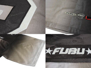 FUBU THE COLLECTION フブ ゲームシャツ ホッケーシャツ サイズXXL ポリエステル ブラウン カーキ アイボリー メッシュ 美品 中古 67068