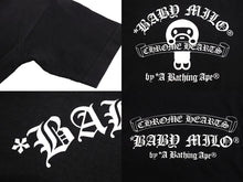 画像をギャラリービューアに読み込む, CHROME HEARTS × A BATHING APE クロムハーツ アベイシングエイプ 半袖Ｔシャツ サイズS ベイビーマイロ ブラック 美品 中古 67076