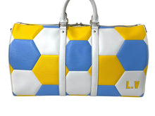 画像をギャラリービューアに読み込む, LOUIS VUITTON ルイヴィトン キーポル バンドリエール50 ボストンバッグ 2018 FIFA WORLD CUP ウクライナカラー 美品 中古 67083