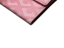 画像をギャラリービューアに読み込む, 極美品 GOYARD ゴヤール マリニー ウォレット コインケース 小銭入れ カードケース PVC レザー ピンク シルバー金具 中古 67085