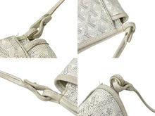 Load image into Gallery viewer, GOYARD ゴヤール プリュメ ポーチウォレット ショルダーバッグ PLUMETPMLTY01CL03P ホワイト シルバー金具 良品 中古 67086