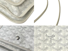 Load image into Gallery viewer, GOYARD ゴヤール プリュメ ポーチウォレット ショルダーバッグ PLUMETPMLTY01CL03P ホワイト シルバー金具 良品 中古 67086