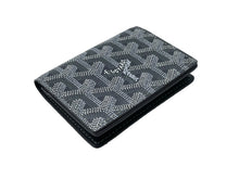 画像をギャラリービューアに読み込む, 極美品 GOYARD ゴヤール マルゼルブ カードケース ヘリンボーン柄 グレー ゴヤールディンキャンバス カーフスキン 中古 67087
