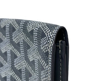 画像をギャラリービューアに読み込む, 極美品 GOYARD ゴヤール マルゼルブ カードケース ヘリンボーン柄 グレー ゴヤールディンキャンバス カーフスキン 中古 67087
