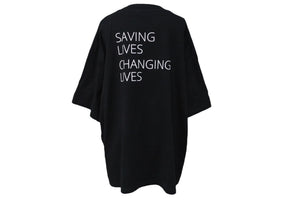 BALENCIAGA バレンシアガ World Food Programme WFP 半袖Ｔシャツ サイズM 541874 コットン ブラック 18AW 美品 中古 67090