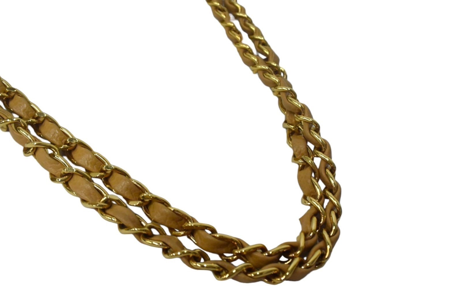 極美品 CHANEL マトラッセ Wフラップ チェーンショルダー キャビア