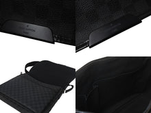 Load image into Gallery viewer, 新品同様 LOUIS VUITTON ルイヴィトン ダニエルGM ショルダーバック N58033 ダミエグラフィット シルバー金具 ブラック 中古 4c067113