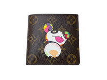 画像をギャラリービューアに読み込む, 新品同様 LOUIS VUITTON ルイヴィトン 村上隆 コラボ 二つ折り財布 M61666 ポルトフォイユマルコ モノグラムパンダ 中古 67117