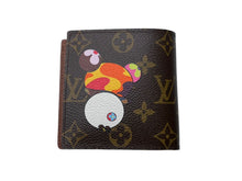 画像をギャラリービューアに読み込む, 新品同様 LOUIS VUITTON ルイヴィトン 村上隆 コラボ 二つ折り財布 M61666 ポルトフォイユマルコ モノグラムパンダ 中古 67117