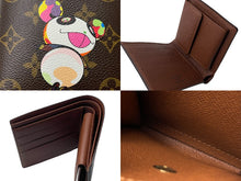 画像をギャラリービューアに読み込む, 新品同様 LOUIS VUITTON ルイヴィトン 村上隆 コラボ 二つ折り財布 M61666 ポルトフォイユマルコ モノグラムパンダ 中古 67117