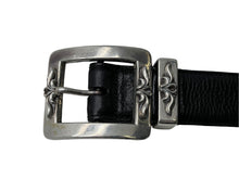 画像をギャラリービューアに読み込む, CHROME HEARTS クロムハーツ BLT OTJ フィリグリー OTJレザー ベルト ブラック シルバー925 レザー サイズ38 美品 中古 67119