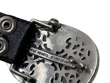 画像をギャラリービューアに読み込む, CHROME HEARTS クロムハーツ OVAL CROSS STRAP 1.5/1.5 クラシック オーバルクロス バックル レザーベルト サイズ38 中古 67120